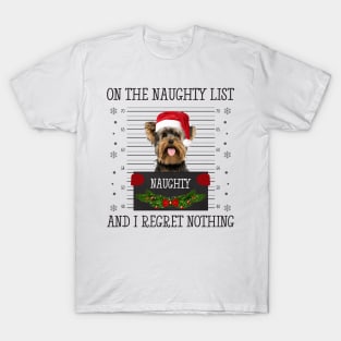 On The Naughty List, And I Regret Nothing T-Shirt